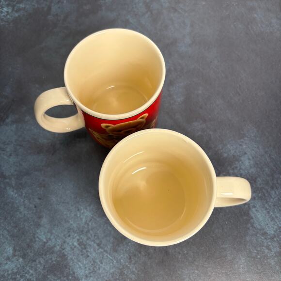 Vintage 1980's Hallmark "Mugs" Cute Teddy Bear Holiday Mugs, Set of 2 - Picture 5 of 6